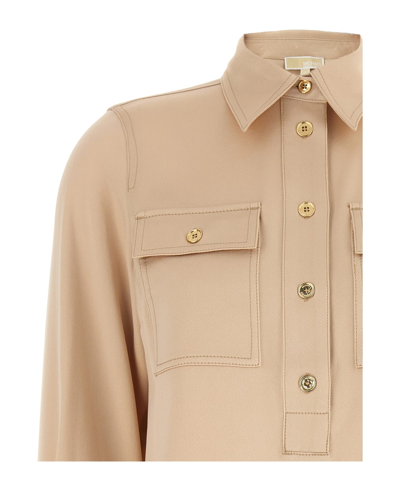 Michael Kors Satin Blouse - Gold