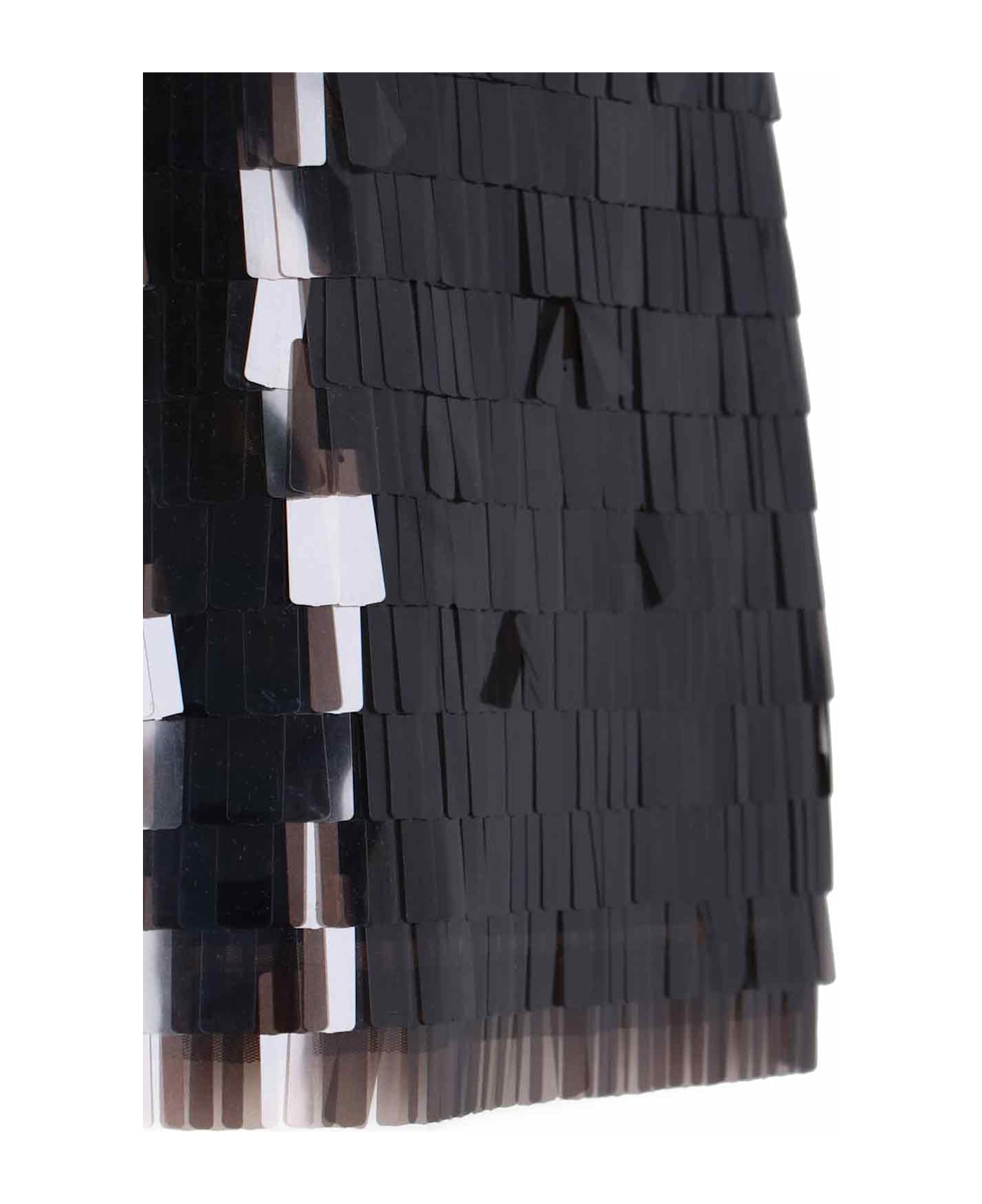 STAUD Sequin Mini Skirt - BROWN