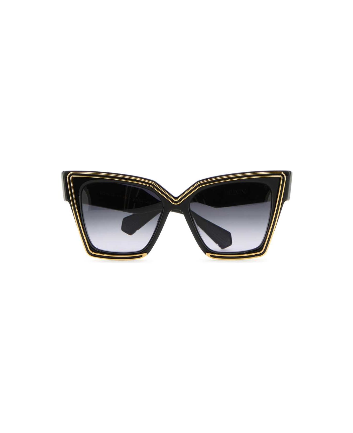 Valentino Garavani Black Acetate V-grace Sunglasses - BLKGLD