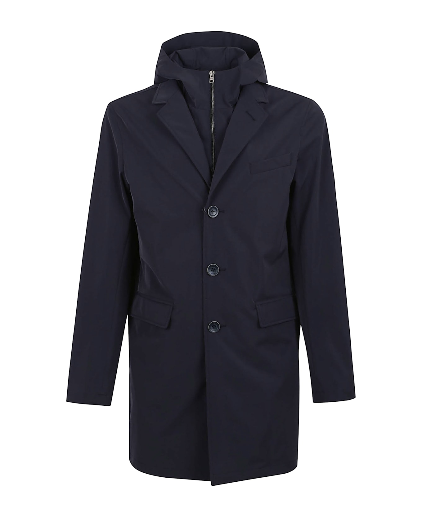 Herno Monopetto Con Pettorina City Life - Blu Navy