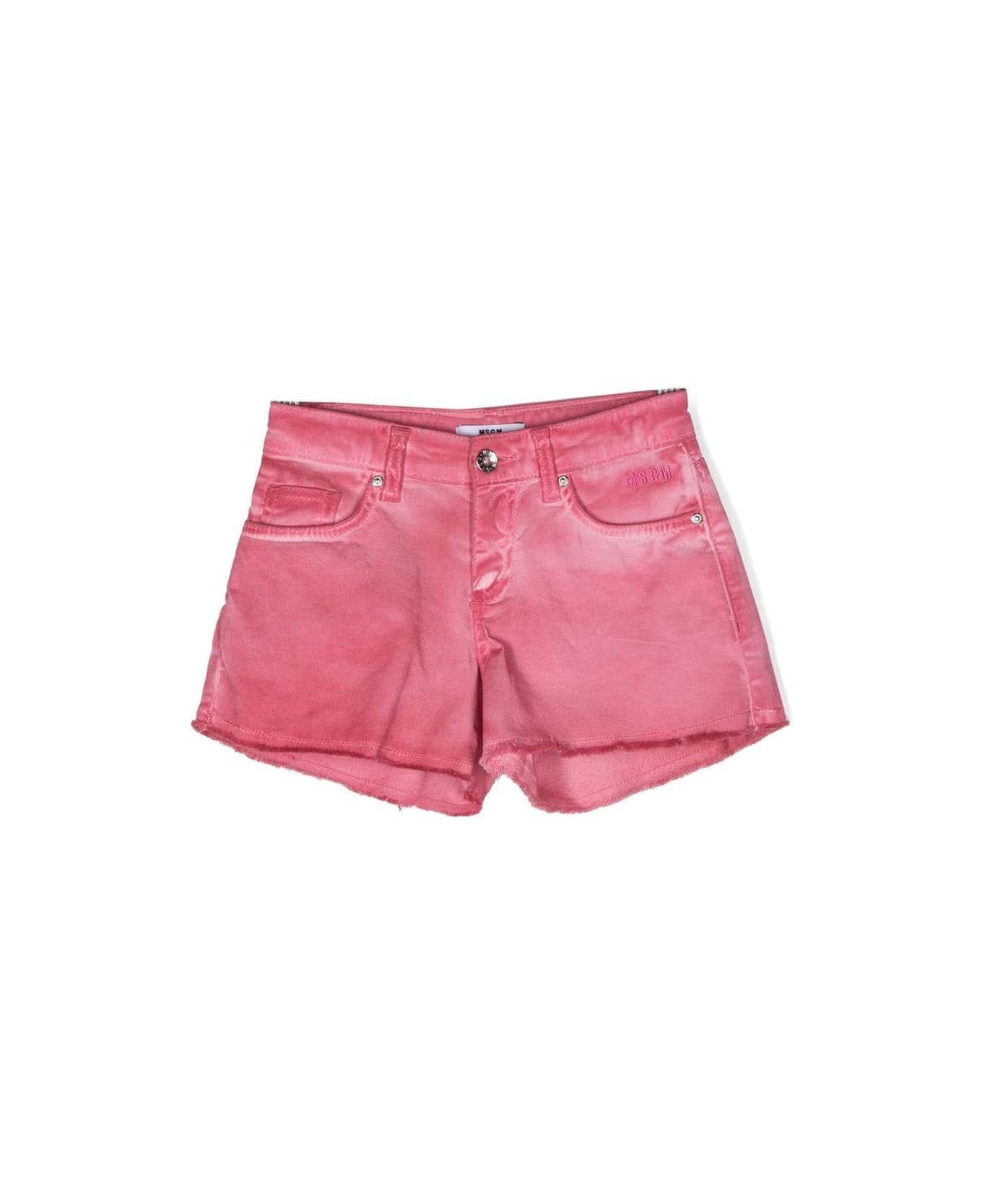 MSGM Pink Denim Shorts - PINK