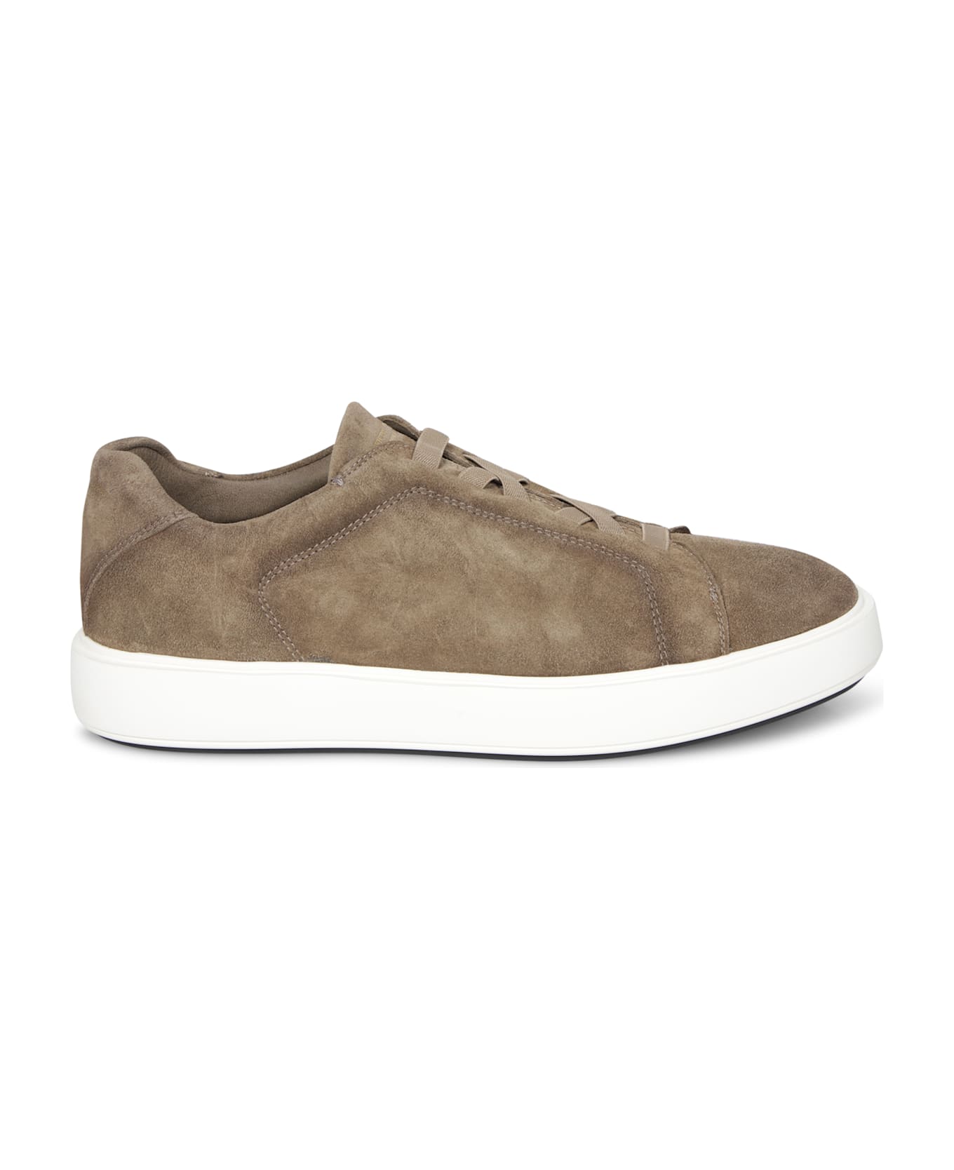 Officine Creative Suede Brown Sneakers - Brown
