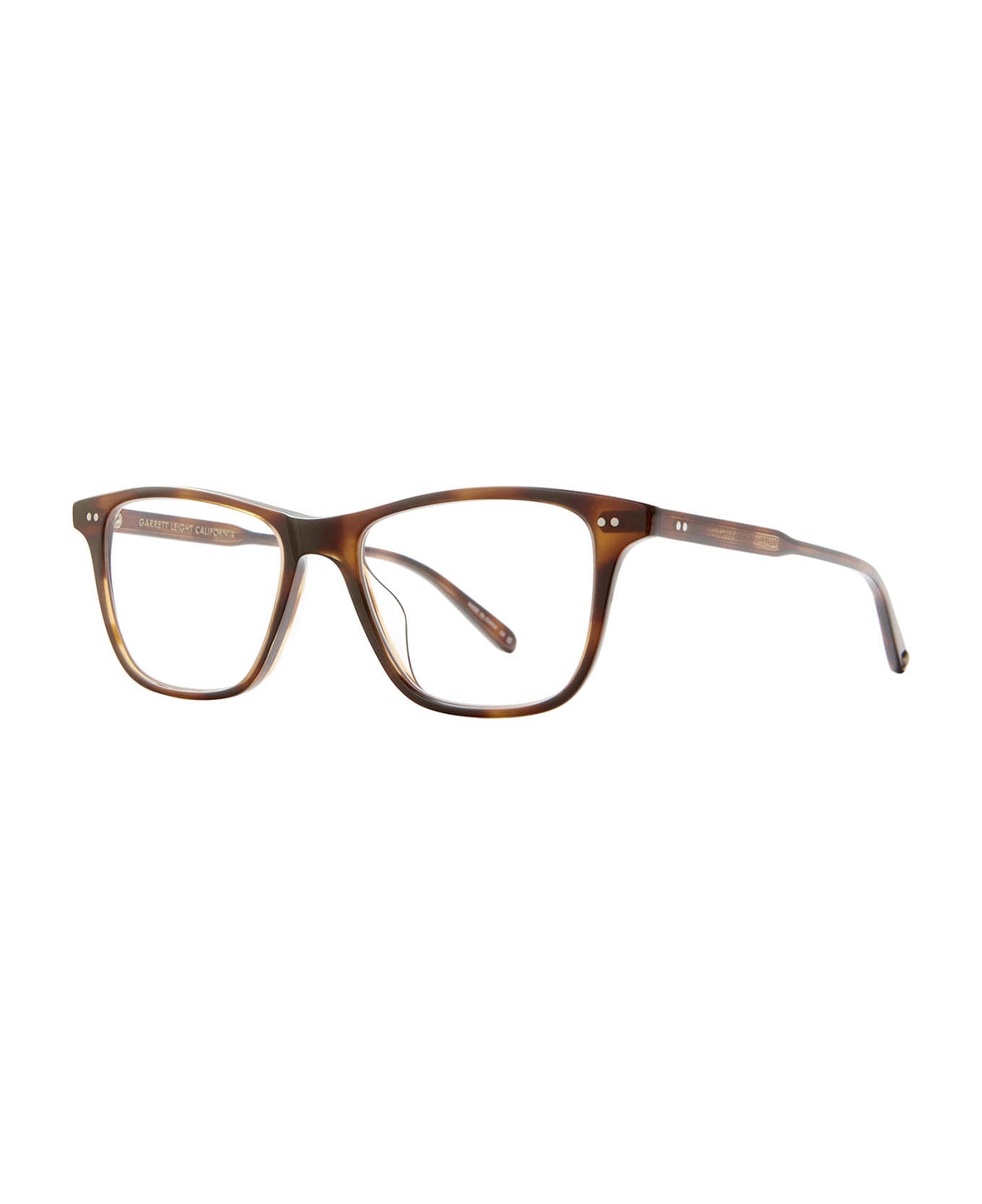 Garrett Leight Hayes Spotted Brown Shell Glasses - Spotted Brown Shell