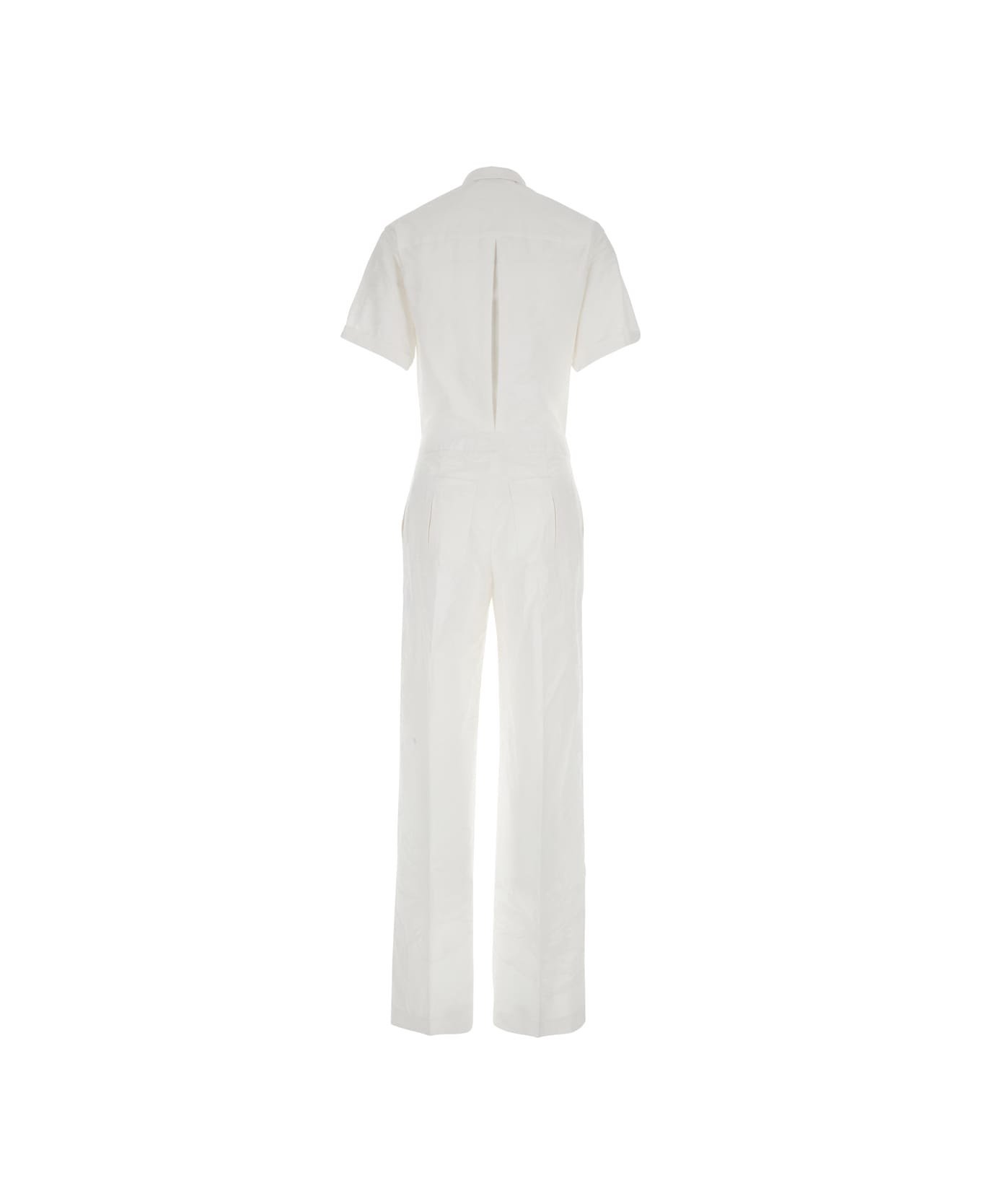 PT Torino White Tracksuit With Patch Pockets On The Chest And Elastic Waist In Cotton Woman - White
