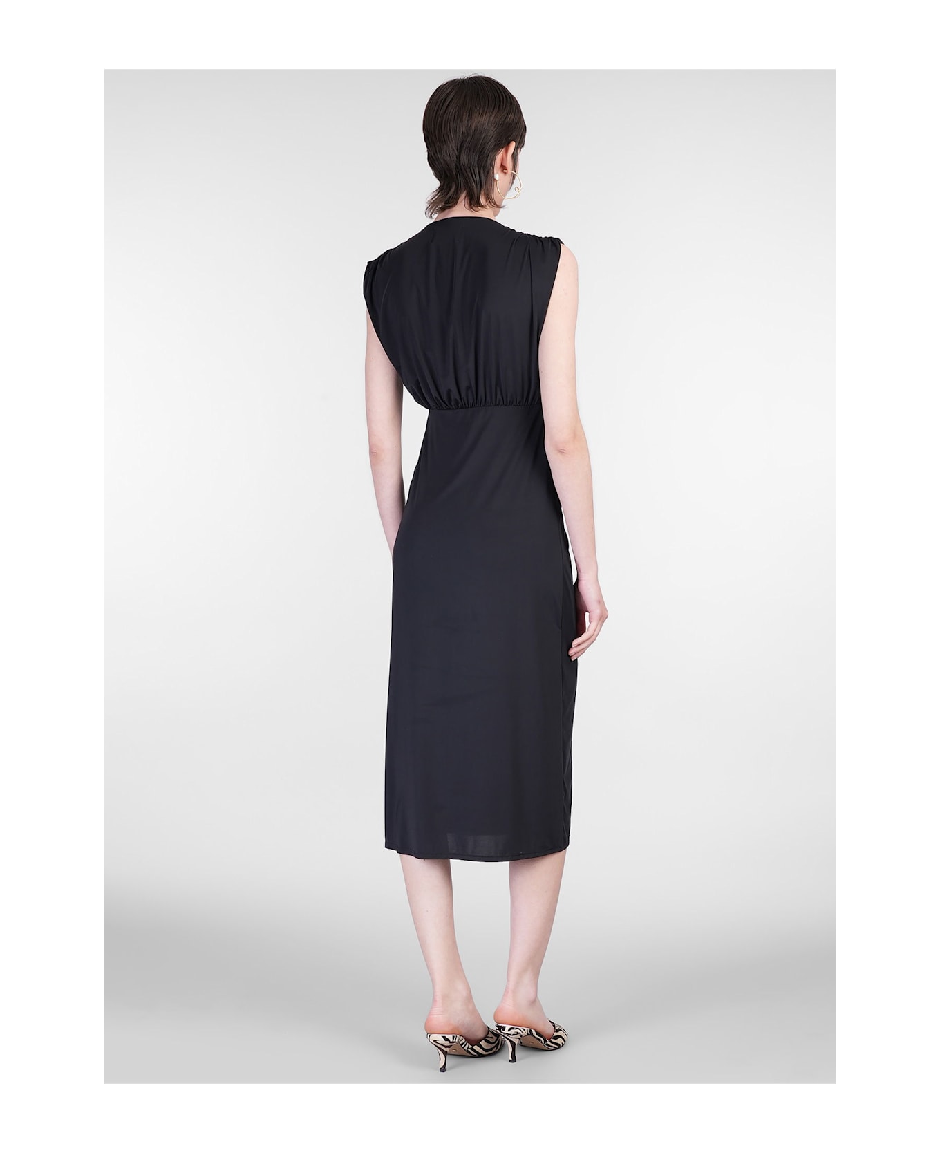 MC2 Saint Barth Marina Long Dress In Black Polyamide - black