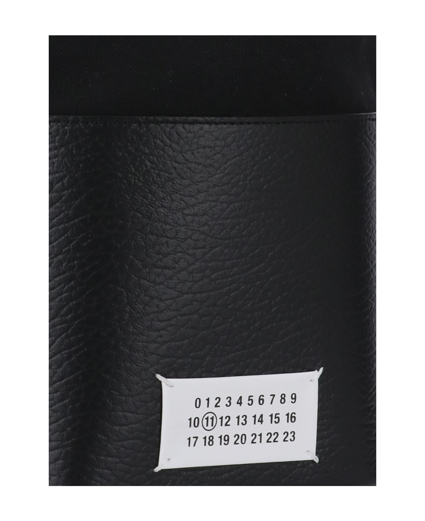 Maison Margiela Leather Bucket Bag - Black