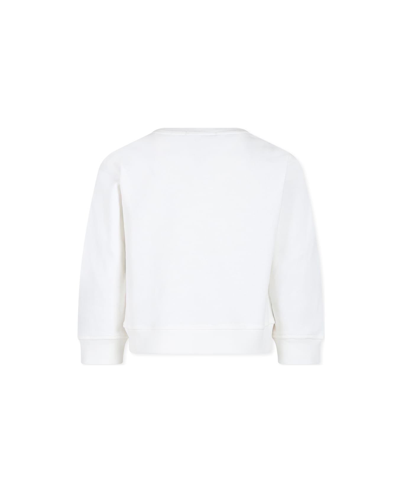 Stella McCartney White Sweatshirt For Girl With Logo - White