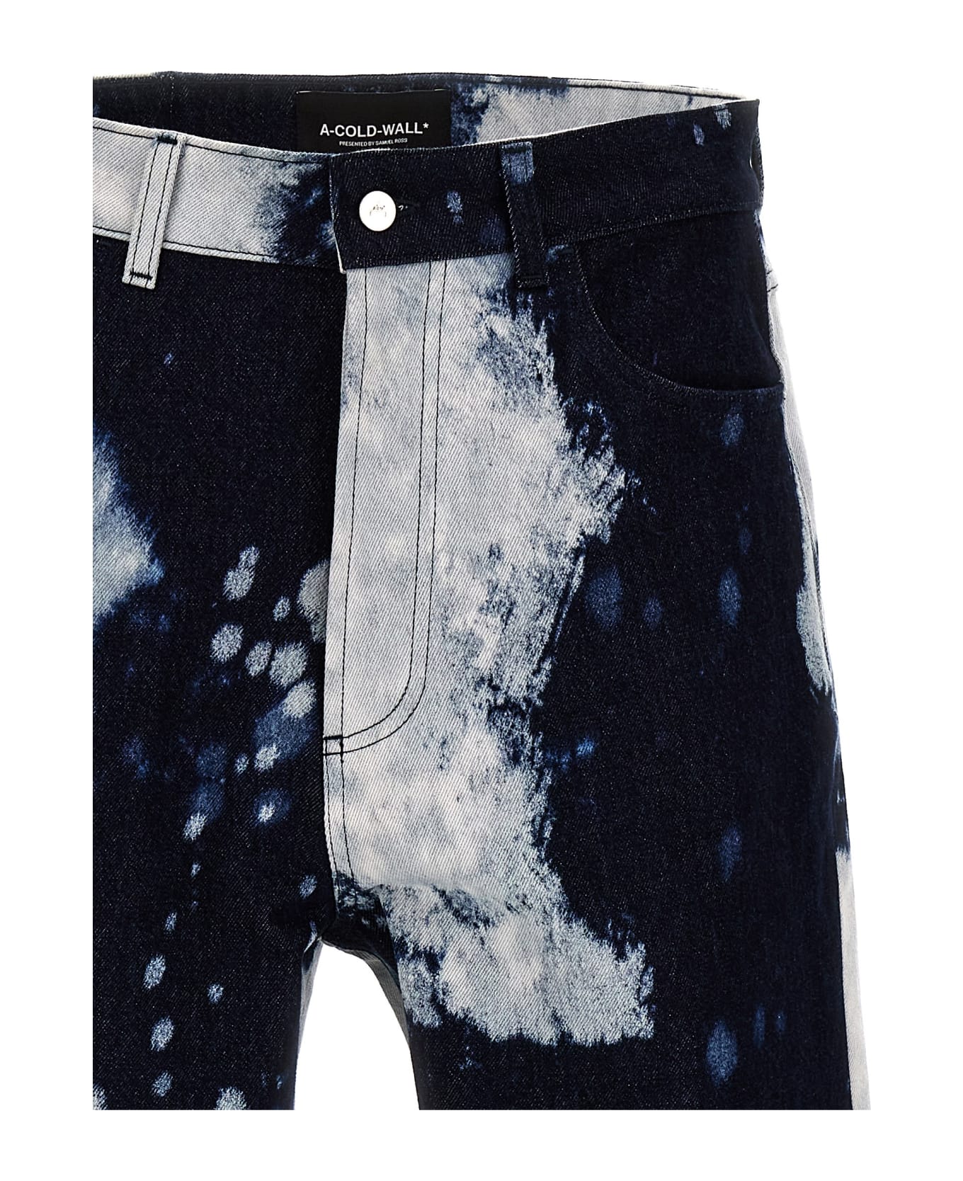 A-COLD-WALL 'hand Bleached Wide Leg' Jeans - Blue