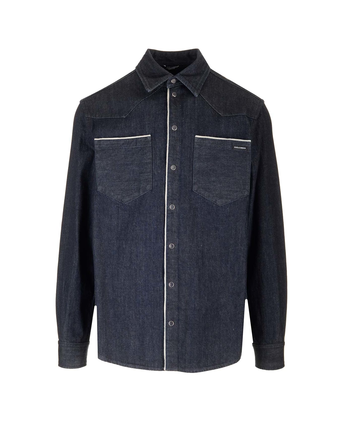Dolce 
Gabbana Shirt With Italian Collar - Black