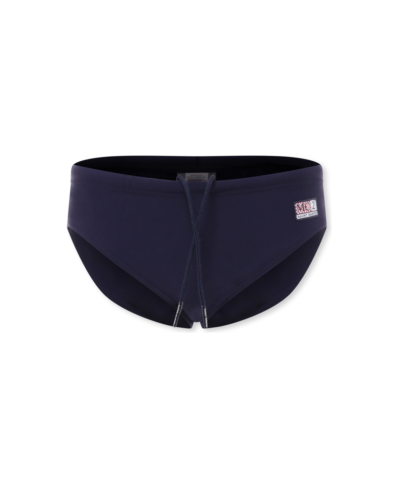 MC2 Saint Barth Blue Swim Shorts For Boy With Logo - Blue