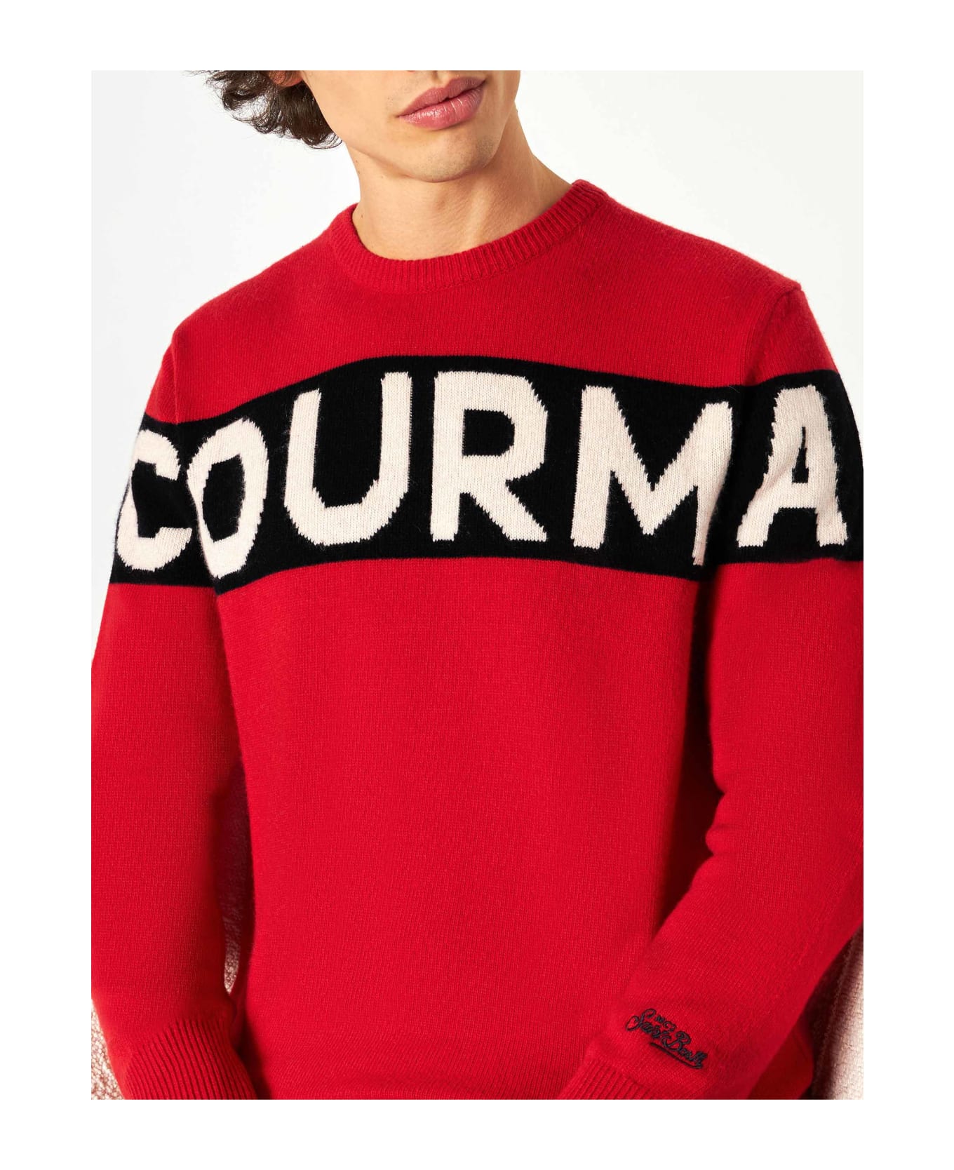 MC2 Saint Barth Man Sweater With Courma Writing