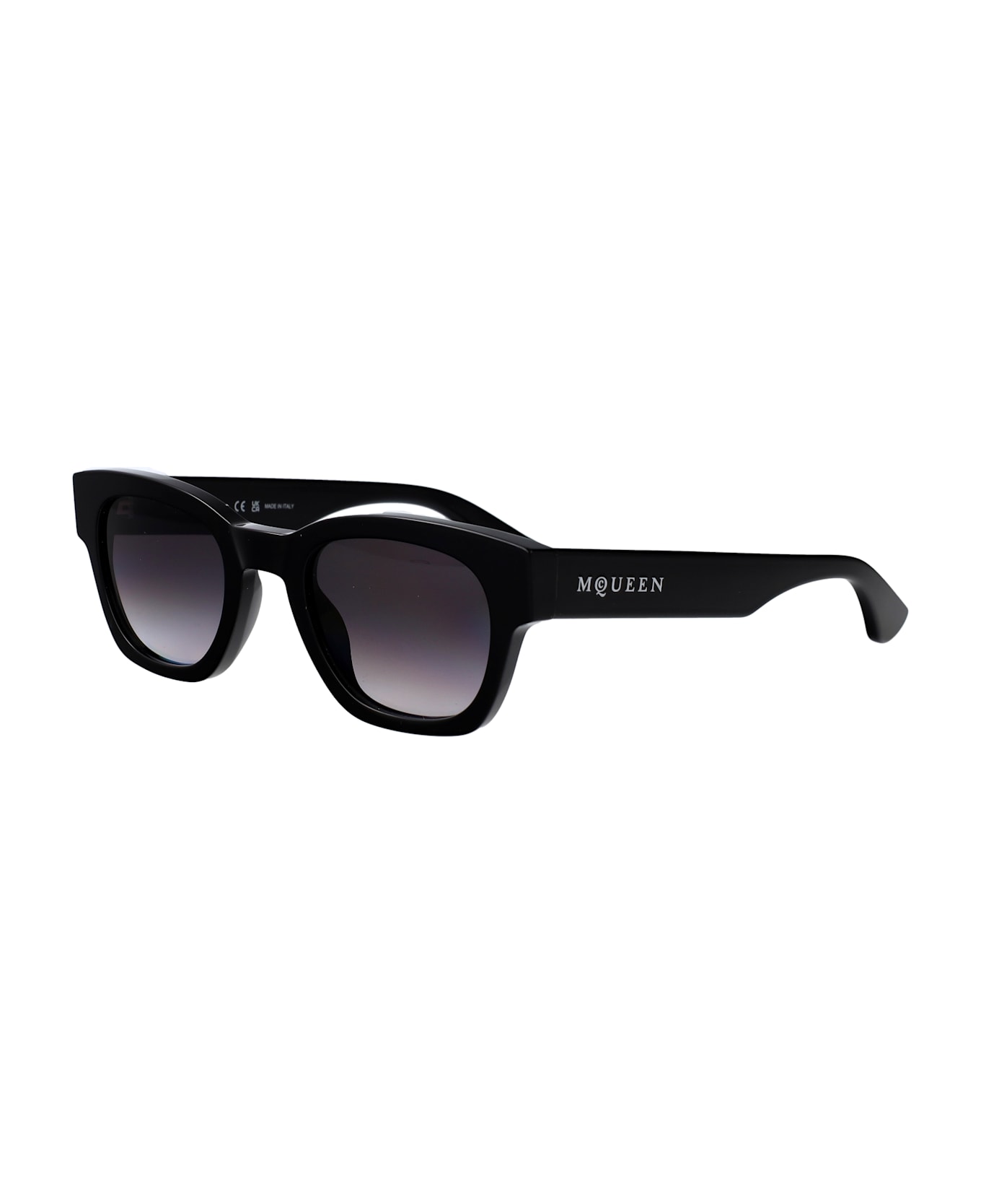Alexander McQueen Eyewear Am0530s Sunglasses - BLACK-BLACK-GREY