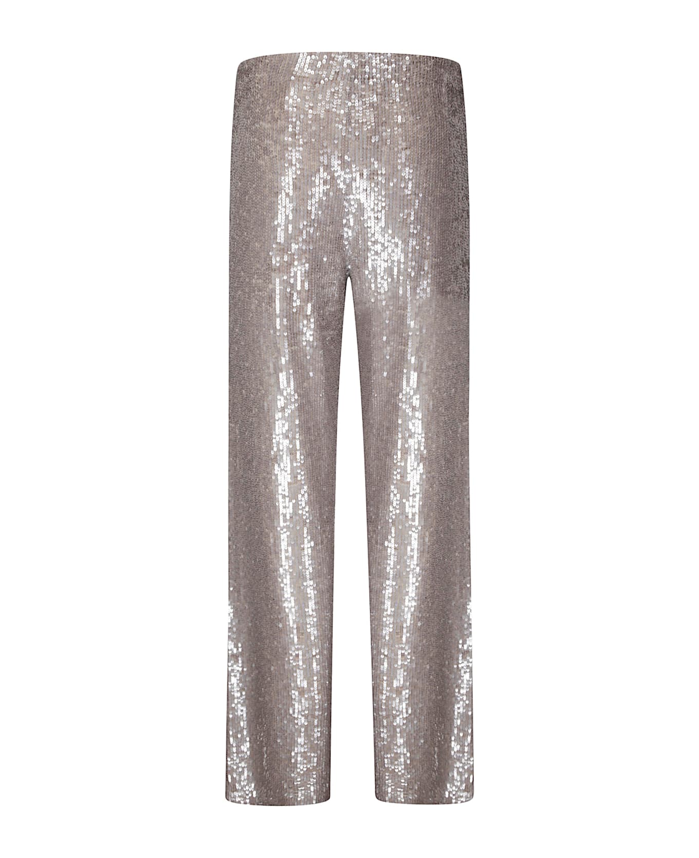 Parosh Silver Gong Straight-leg Trousers - MELANGE GRAY CHAIR