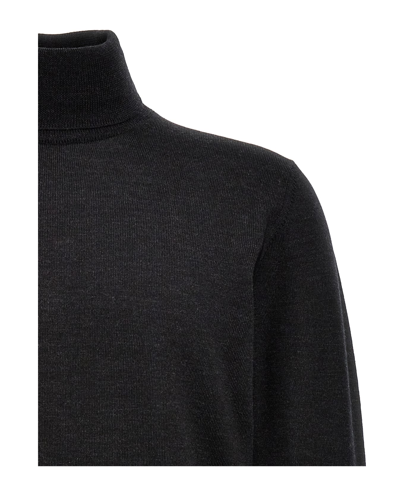 Roberto Collina Merino Turtleneck Sweater - Gray