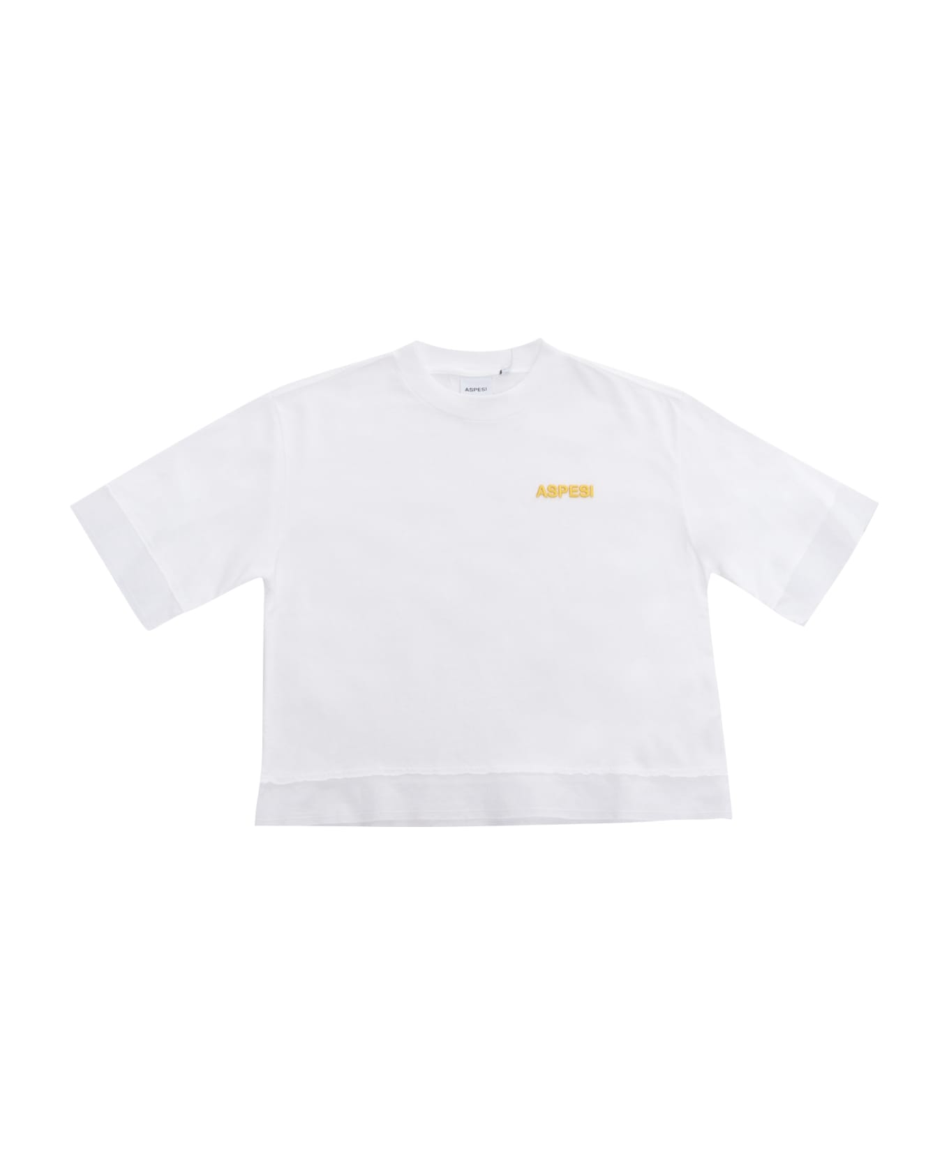 Aspesi White T-shirt With Logo - WHITE