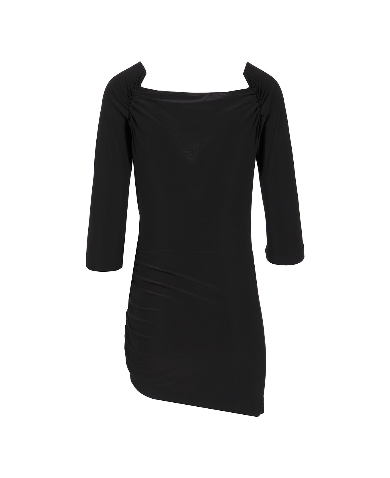 Norma Kamali Off The Shoulder 
pickleball
 Dress - BLACK