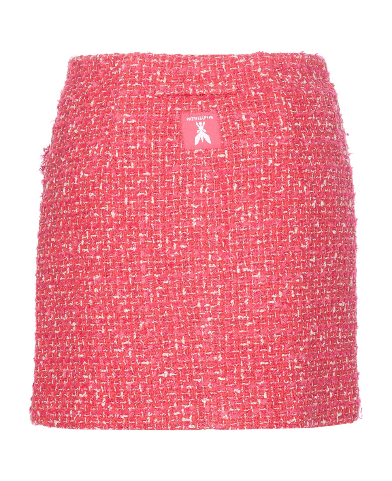 Patrizia Pepe Zip Tweed Mini Skirt - Fuchsia ショートパンツ
