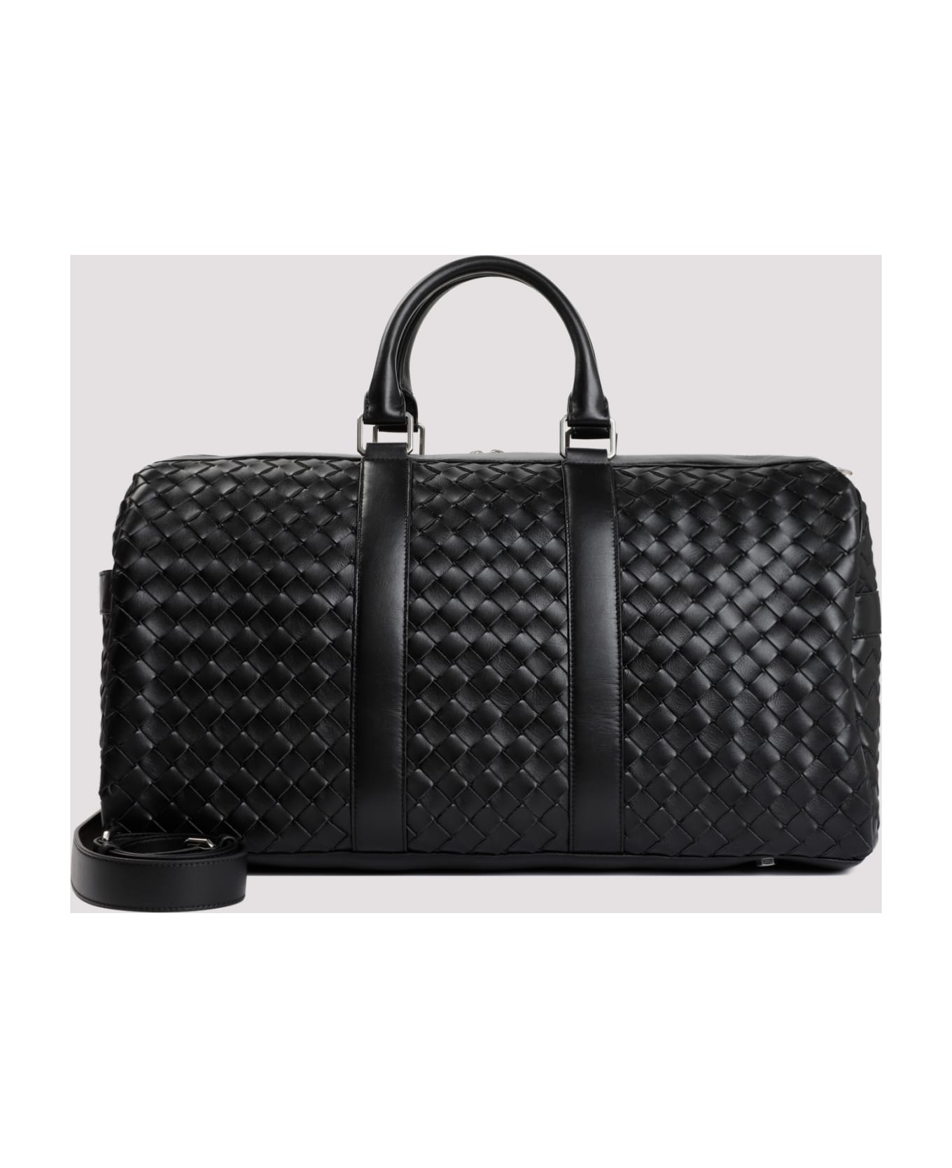 Bottega Veneta Classic Intrecciato Duffle Bag - Black