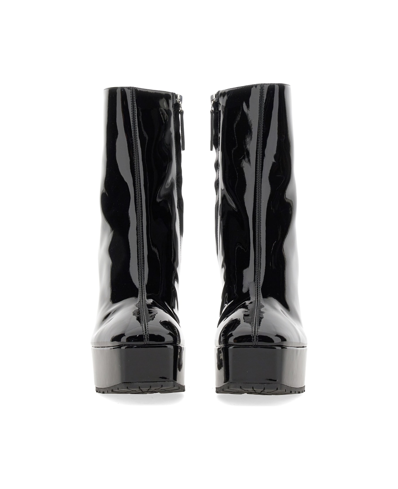 Giuseppe Zanotti Faux Leather Boot - BLACK ブーツ