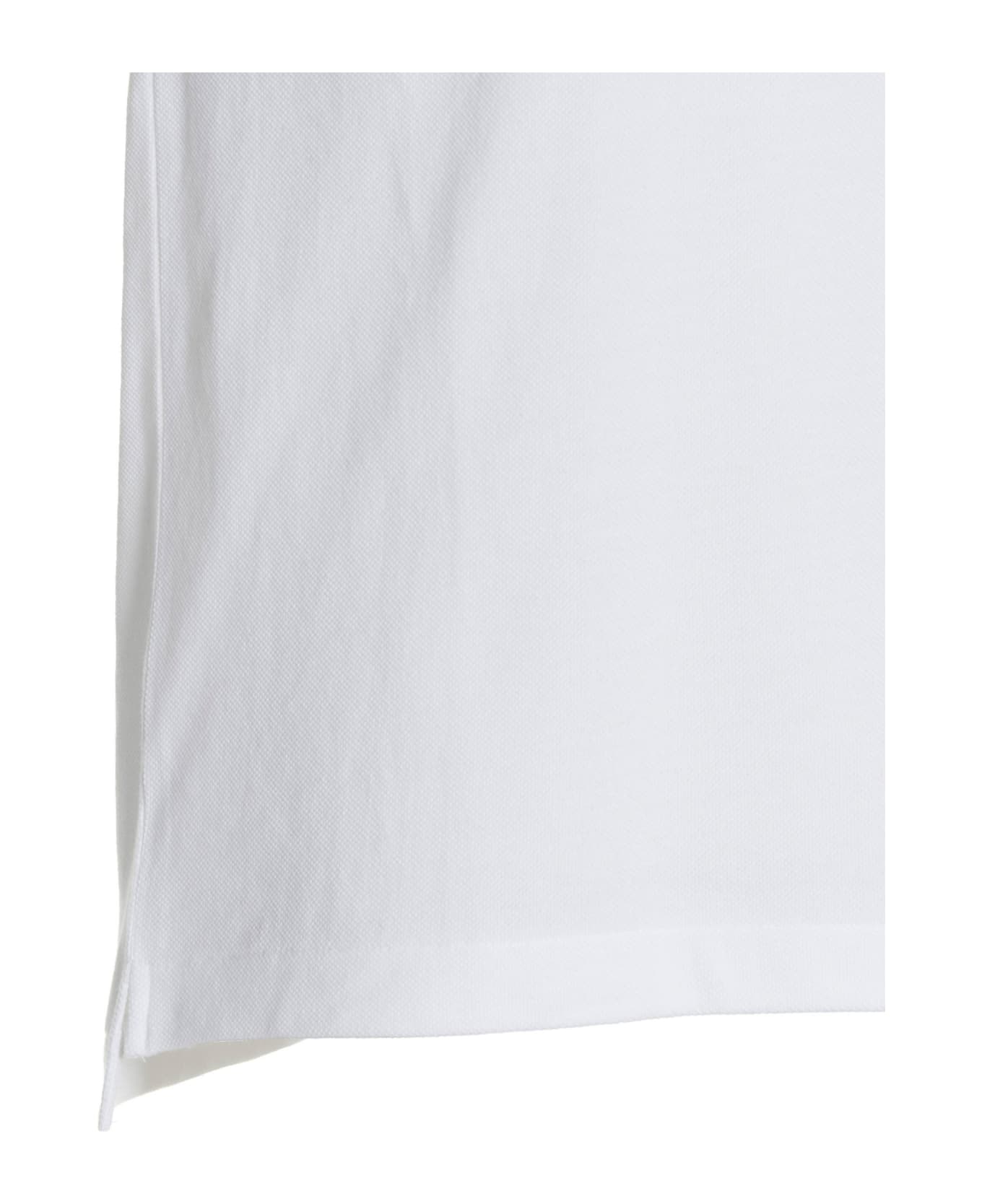Comme des Garçons Play Logo Patch Polo Shirt - White ポロシャツ
