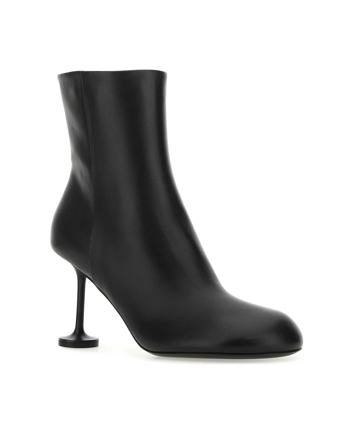 Balenciaga Black Leather Lady Ankle Boots - 1000