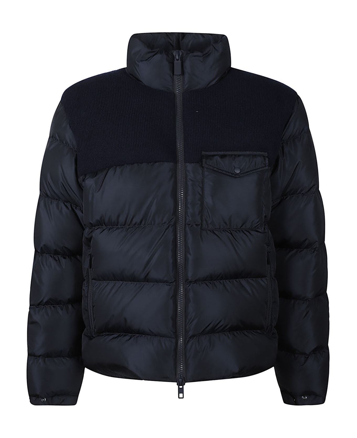 Aspesi Pocket Detail Padded Jacket - Navy