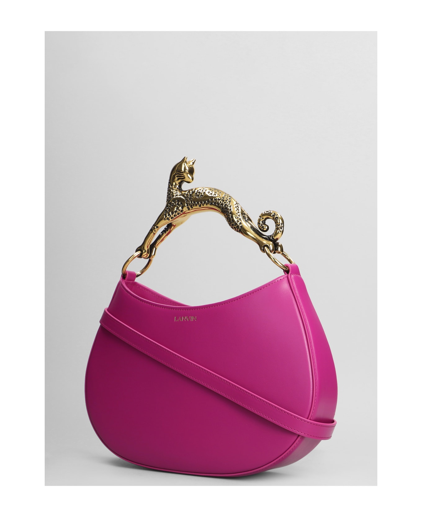 Lanvin Shoulder Bag In Fuxia Leather - fuxia