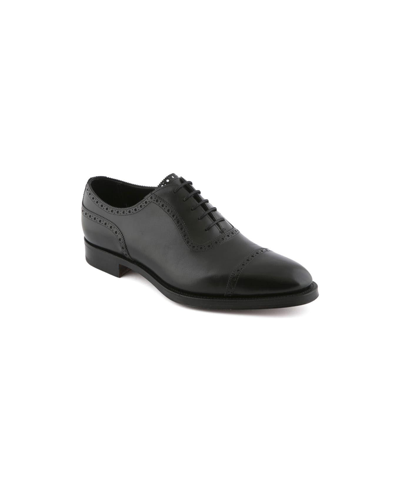 Edward Green Canterbury Black Calf Oxford Shoe - Nero