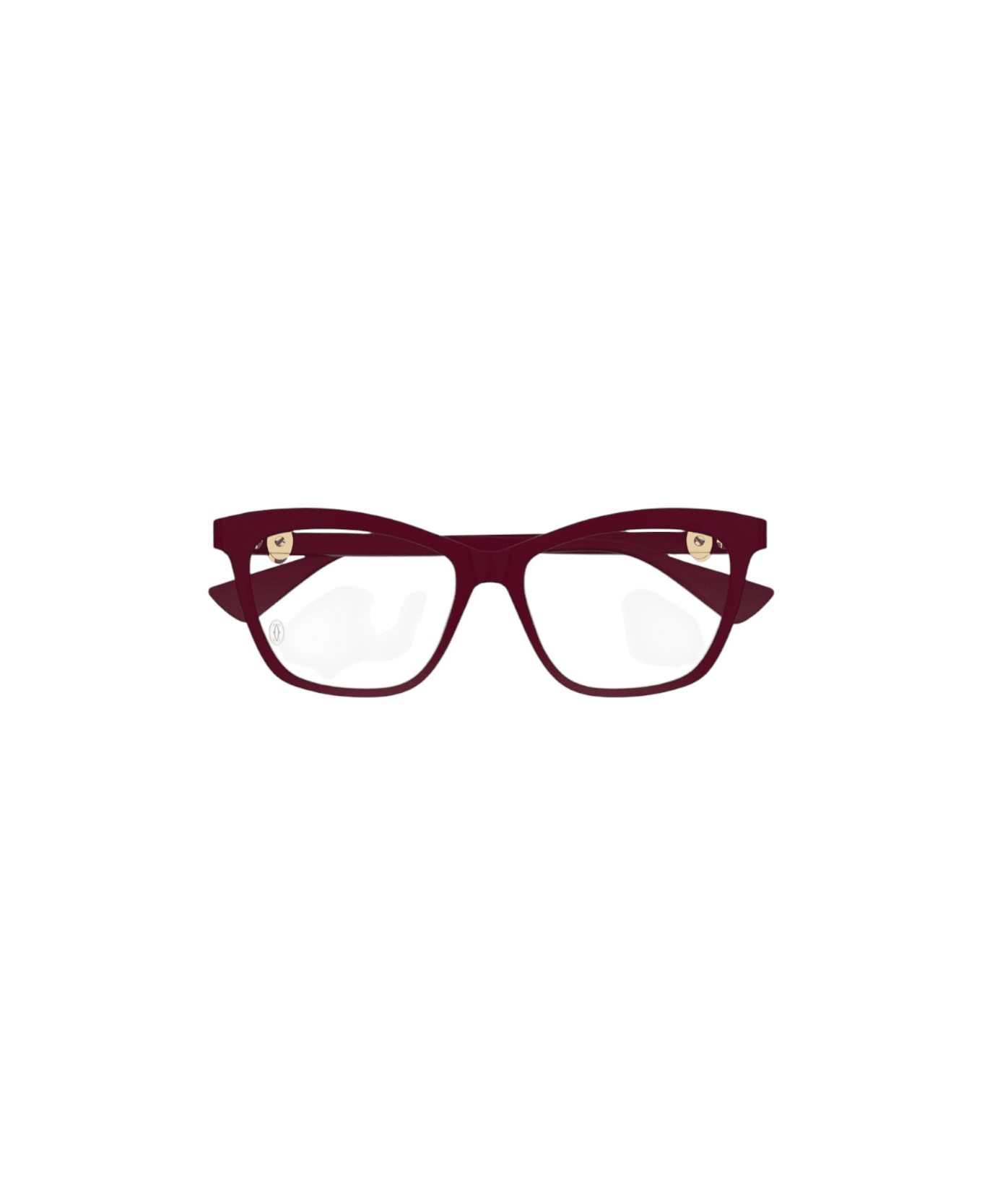 Cartier Eyewear Ct 0526 - Burgundy Glasses