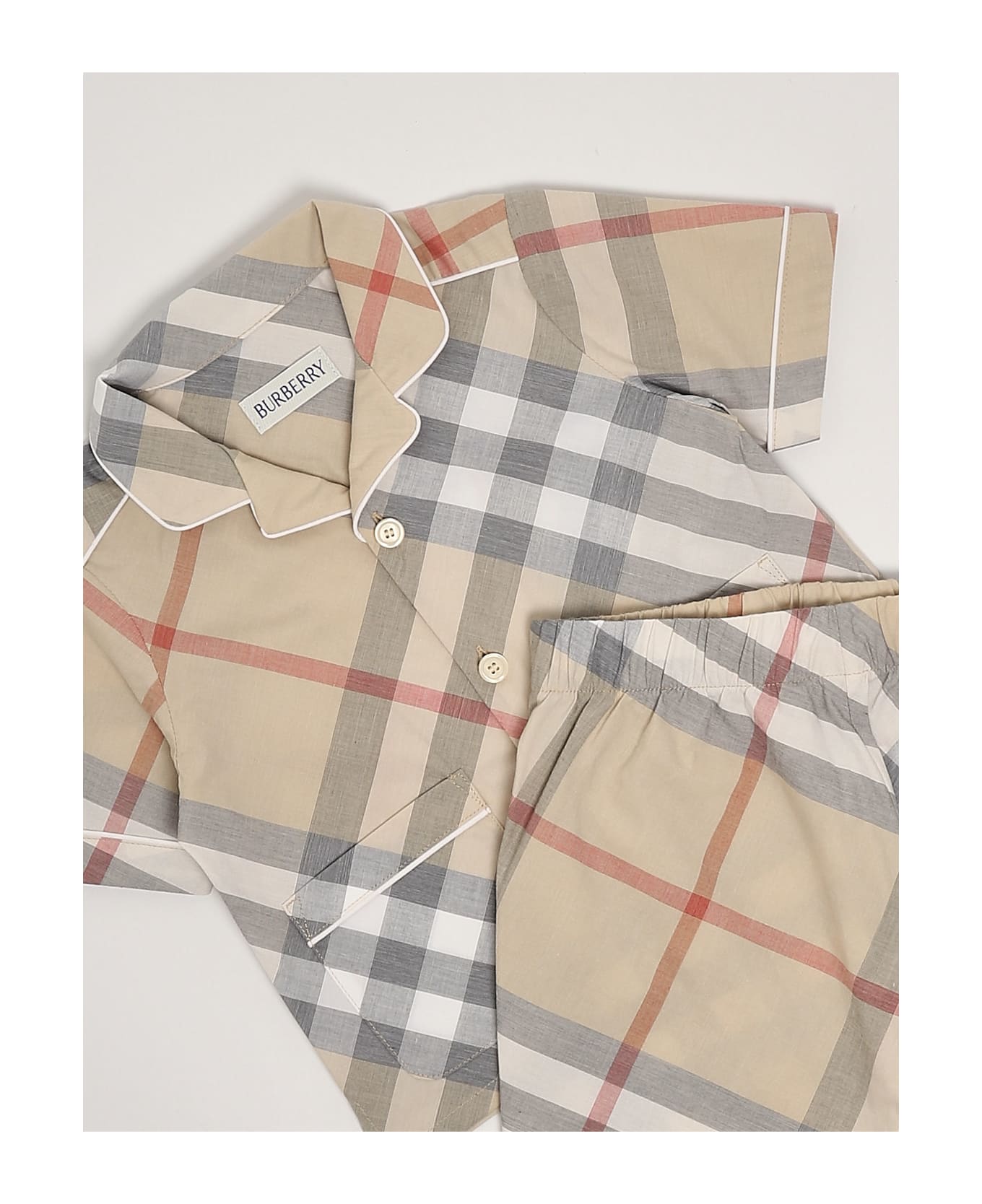 Burberry Carey Chk Set Suit - CHECK BEIGE