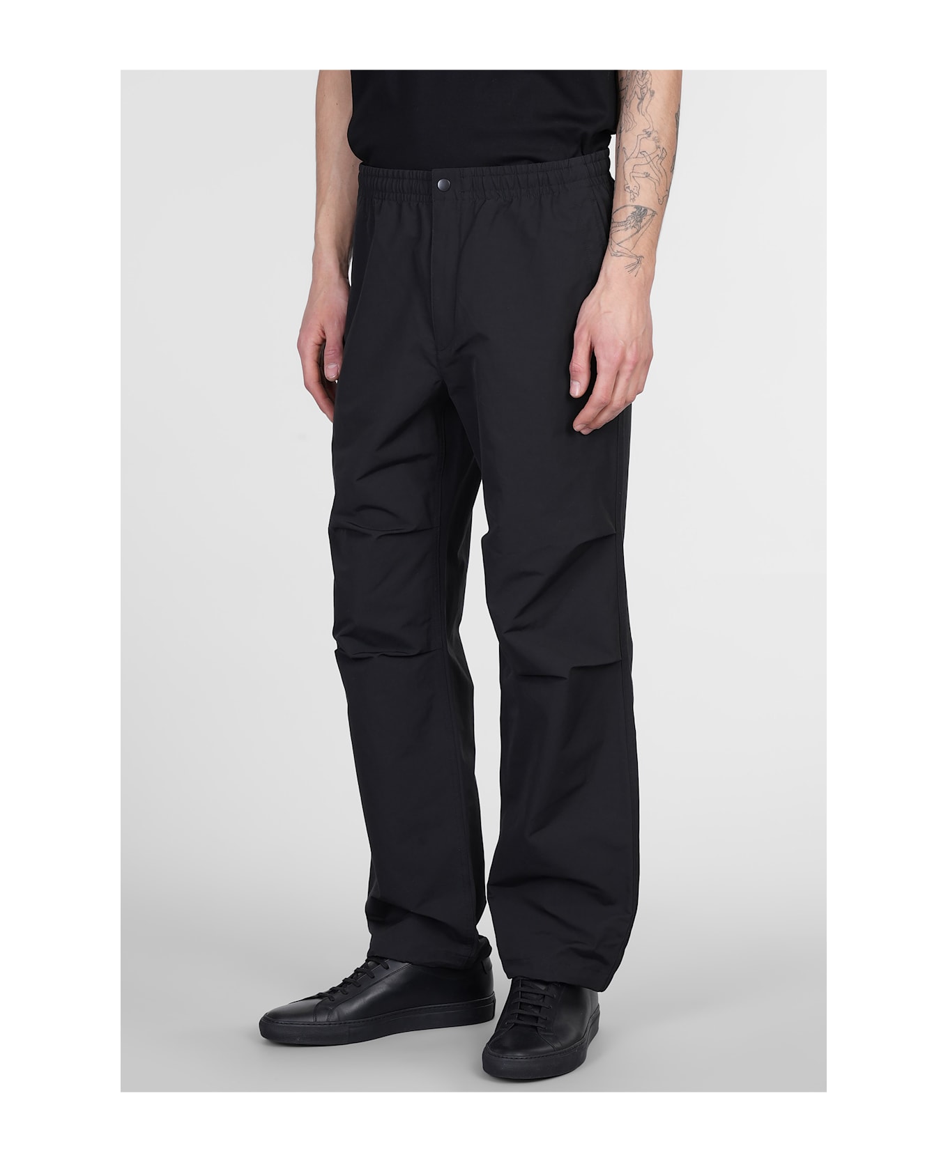 Theory Pants In Black Cotton - black