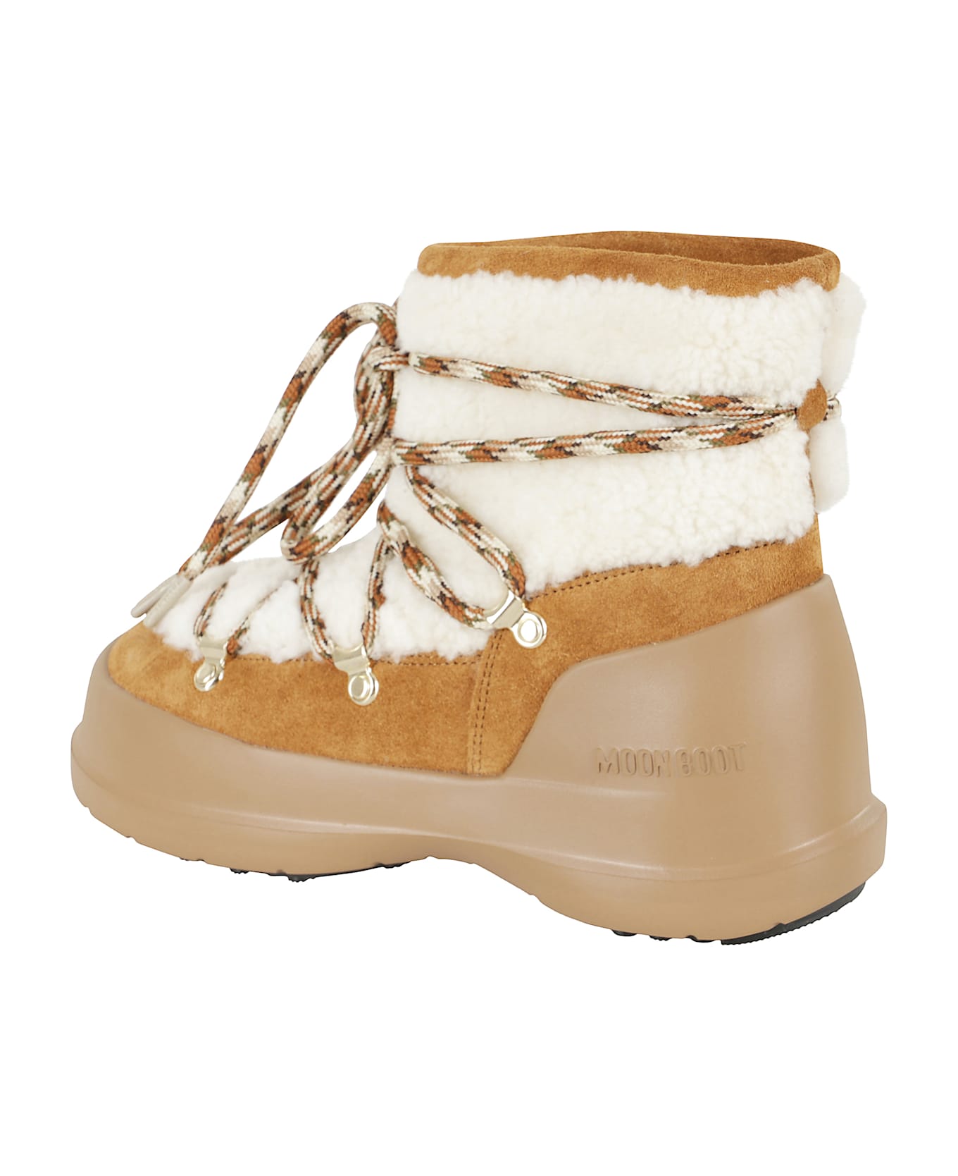 Moon Boot Luna Boot Shearling - Whisky Off White