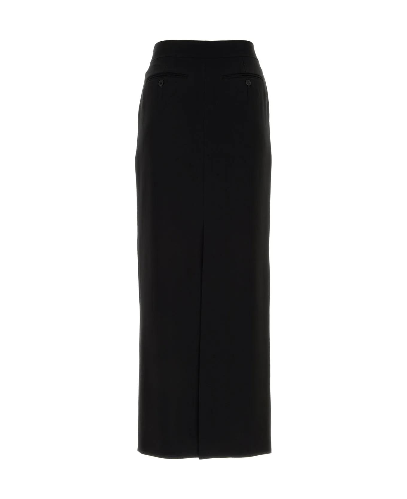 Max Mara Studio Black Triacetate Blend Lemma Skirt Max Mara Studio - NERO
