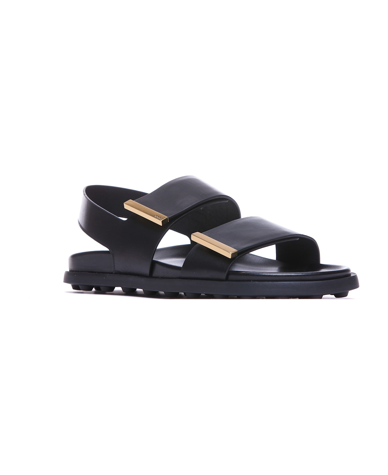 Tod
s Leather Sandal - Black