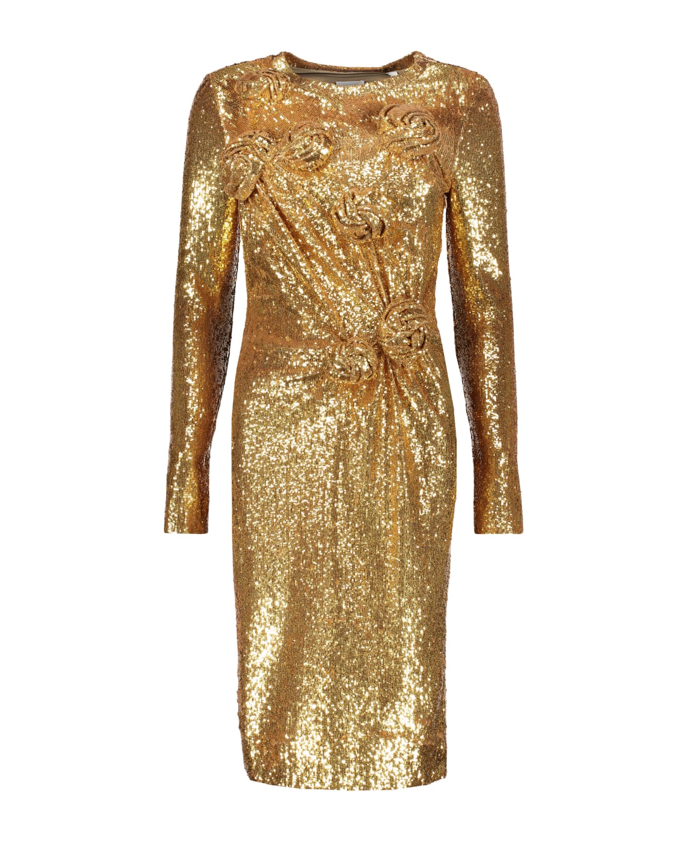 Burberry Rhinestone Dress - Gold ワンピース＆ドレス