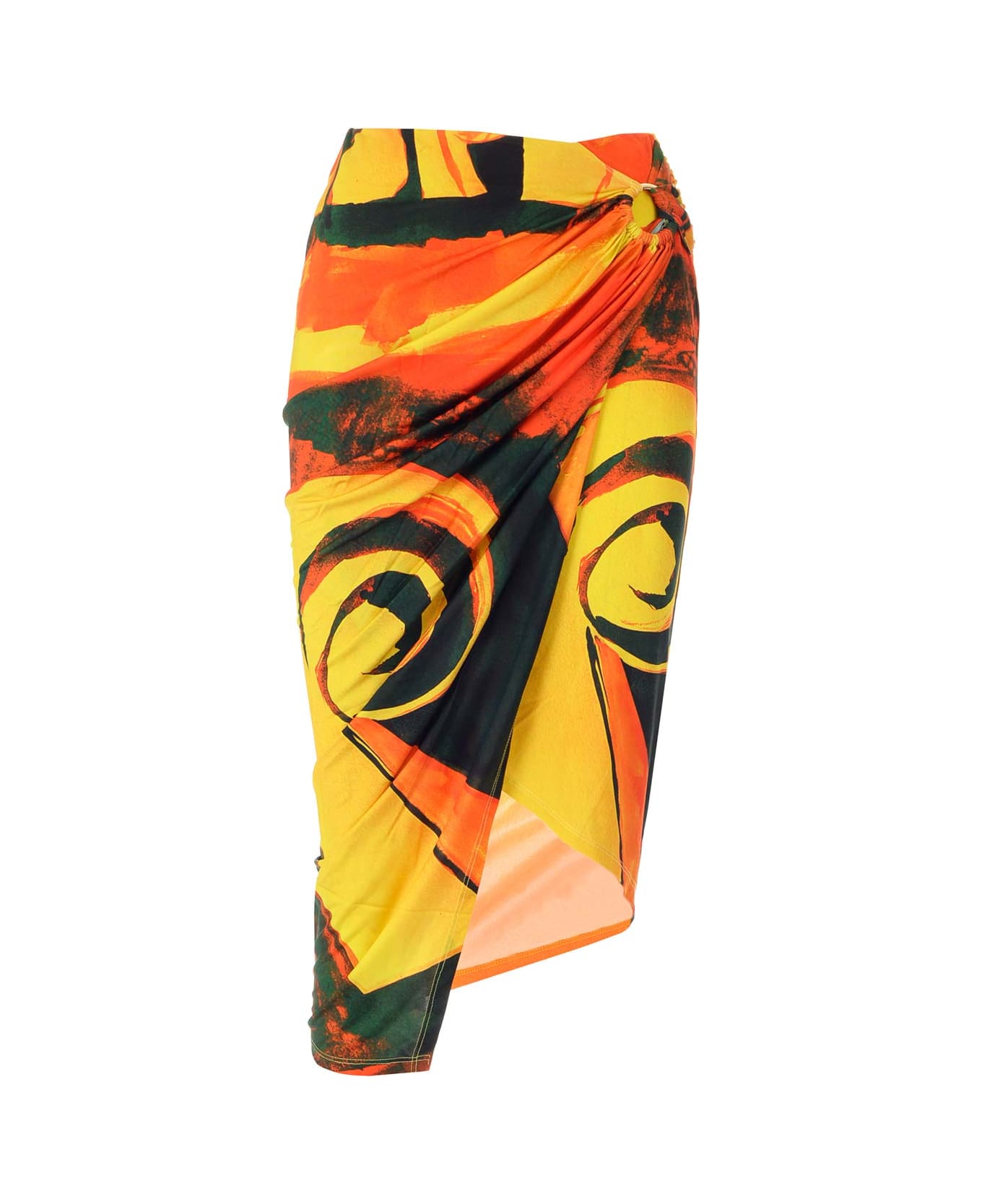 Louisa Ballou Midi Wrap Skirt - MultiColour