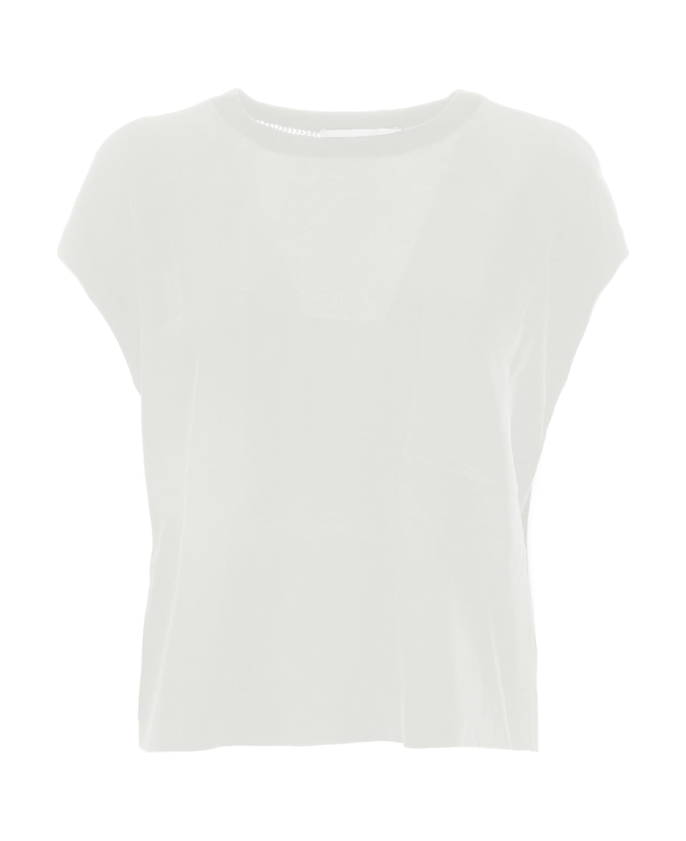 Kaos White T-shirt With Pockets - PANNA