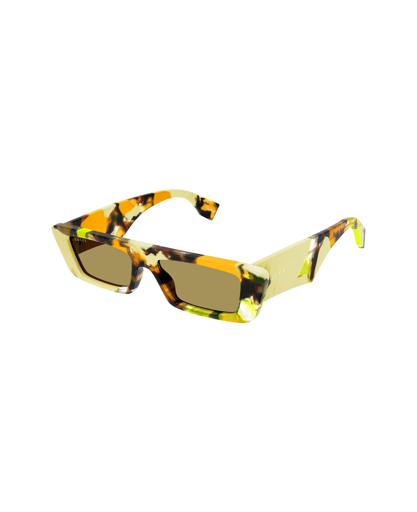 Gucci Eyewear Gg1625s Linea Lettering 001 Sunglasses - Giallo