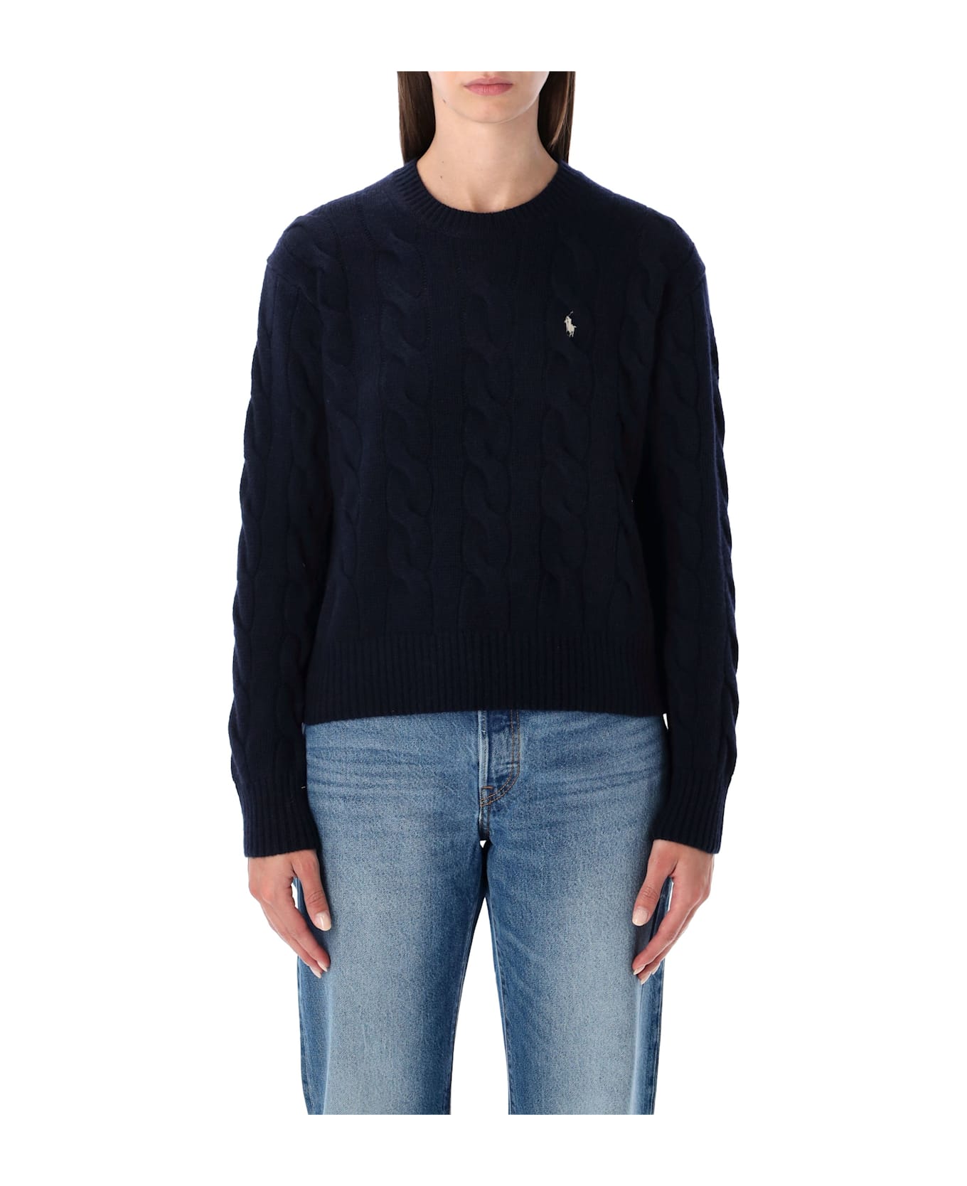 Ralph Lauren Polo Ralph Lauren Wool And Cashmere Cable-knit Sweater - HUNTER NAVY