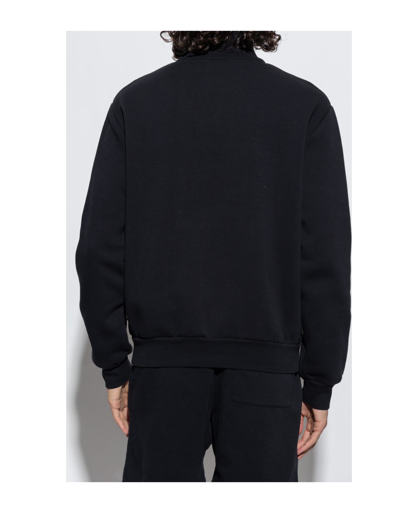 Acne Studios Sweatshirt With Standing Collar - Black