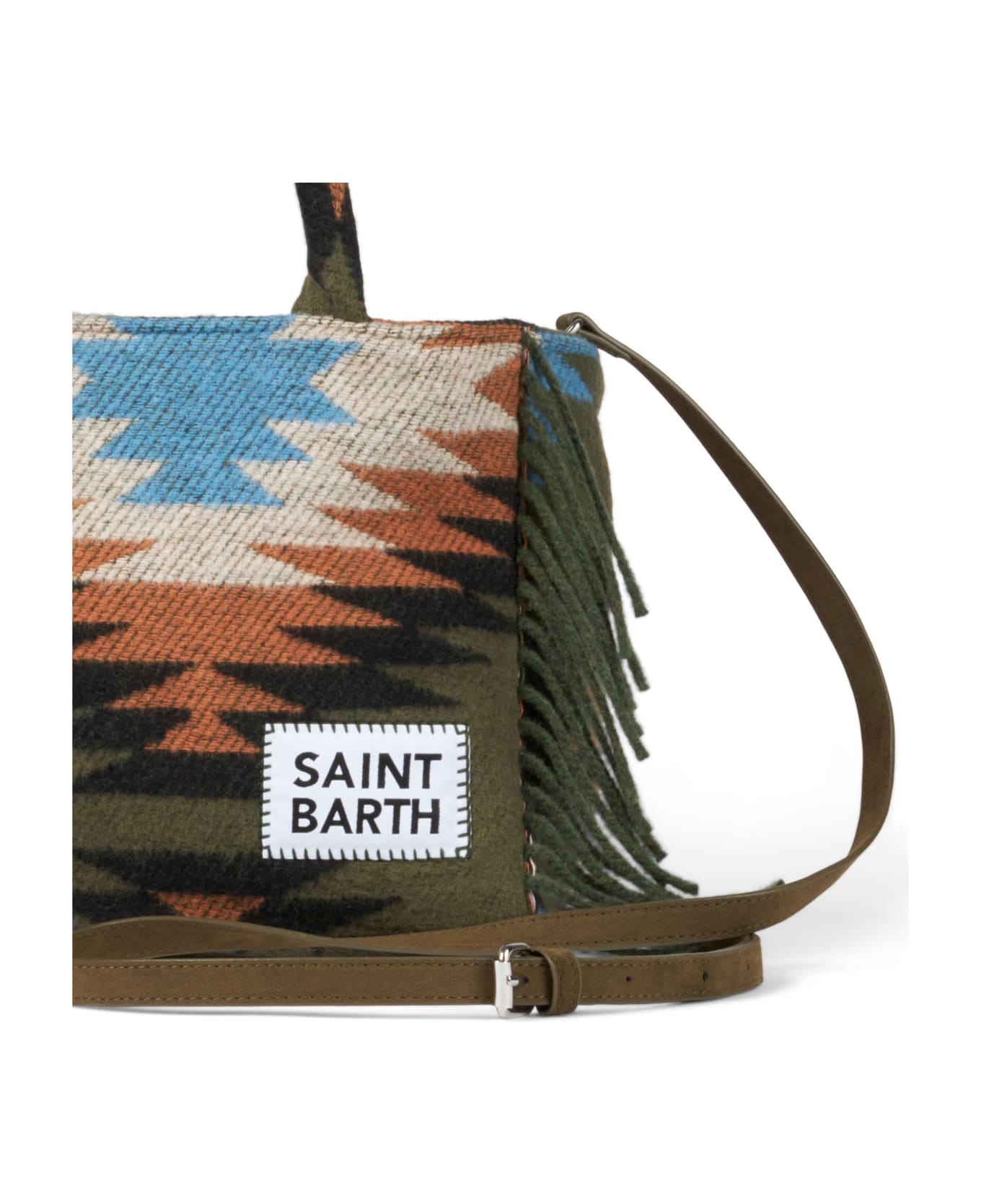 MC2 Saint Barth Colette Blanket Handbag With Ethnic Print - MULTICOLOR