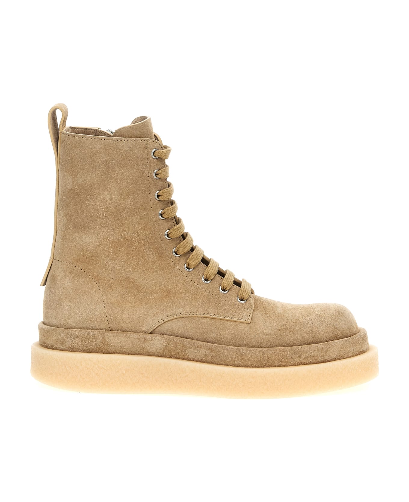 Jil Sander Suede Ankle Boots - Beige