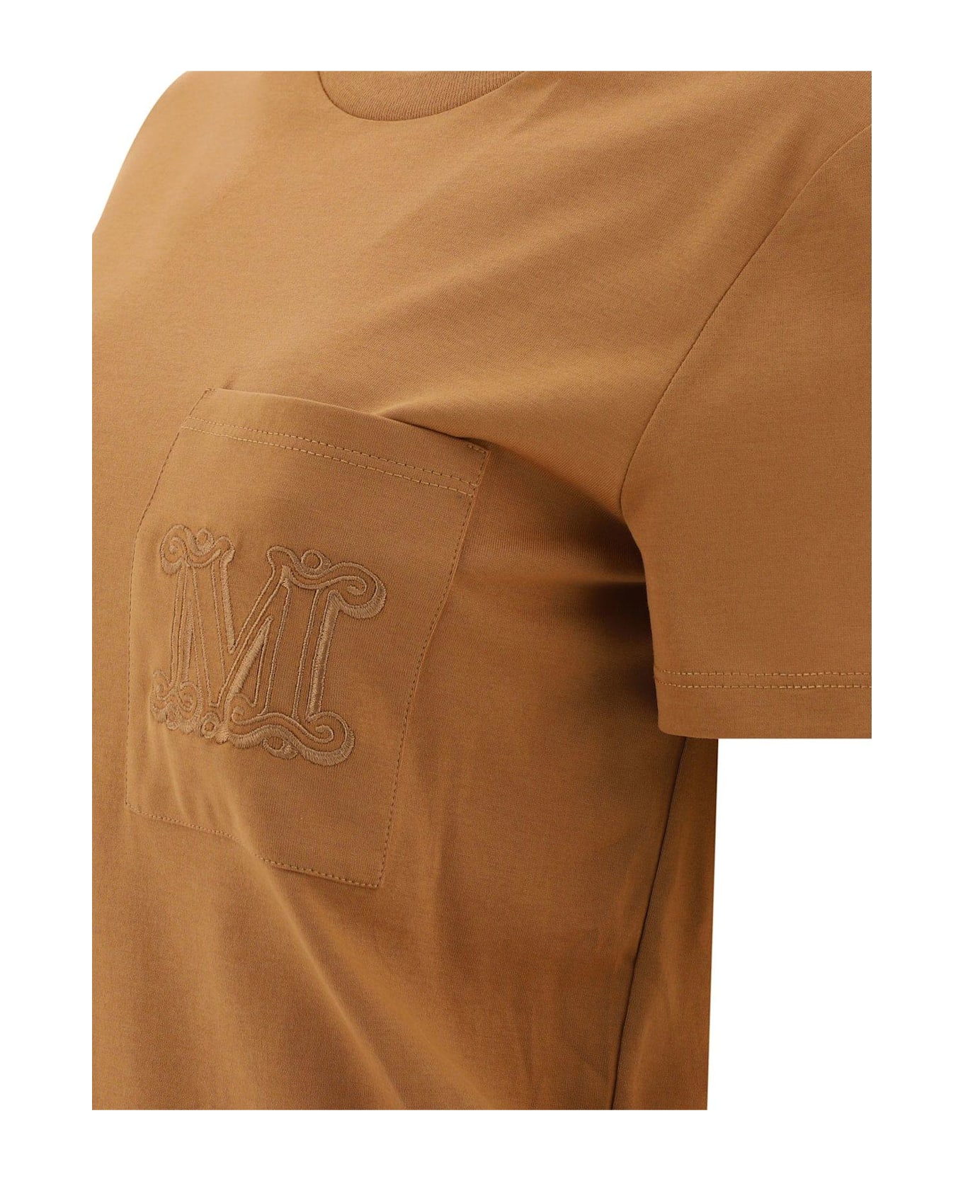 Max Mara Logo Embroidered Crewneck T-shirt