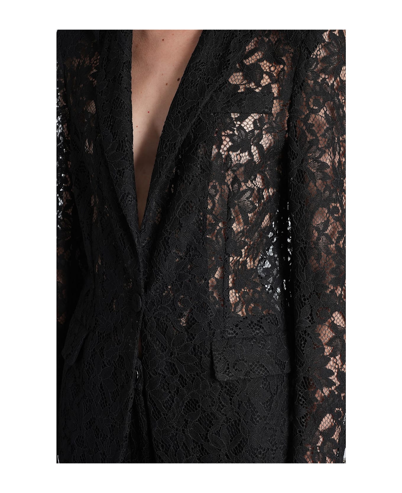 Blumarine Blazer In Black Polyester - Black
