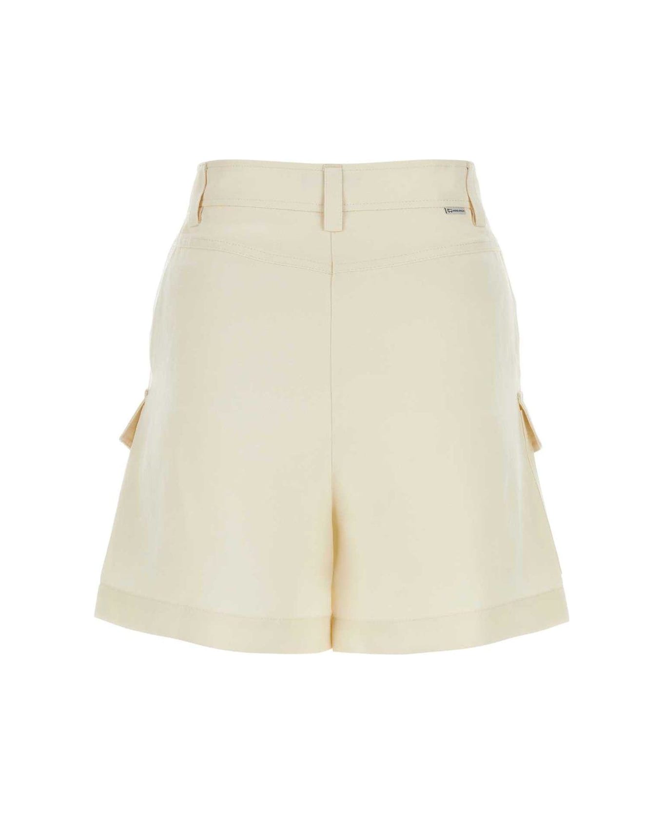 Woolrich Pleat-detailed Shorts - White ショートパンツ