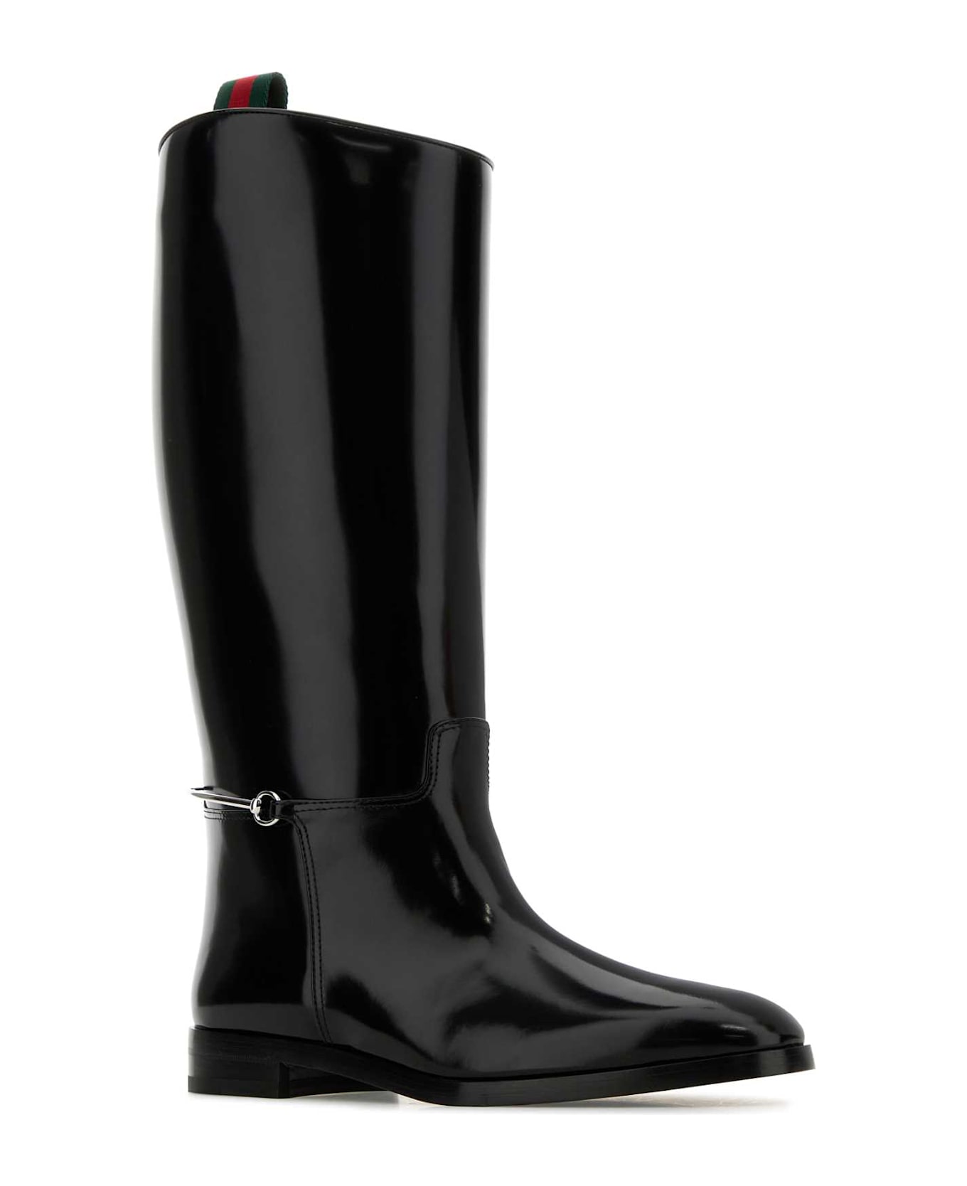 Gucci Leather Boots - Black ハイヒール