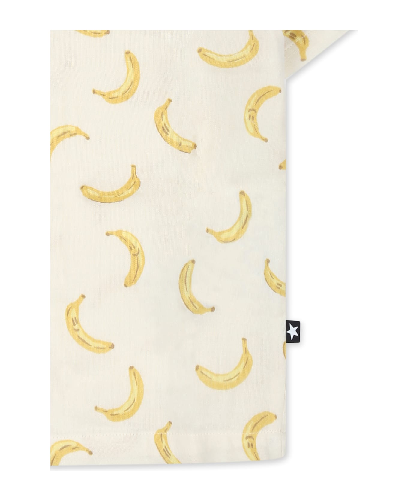 Molo Ivory Shirt For Babykids With Banana - Ivory