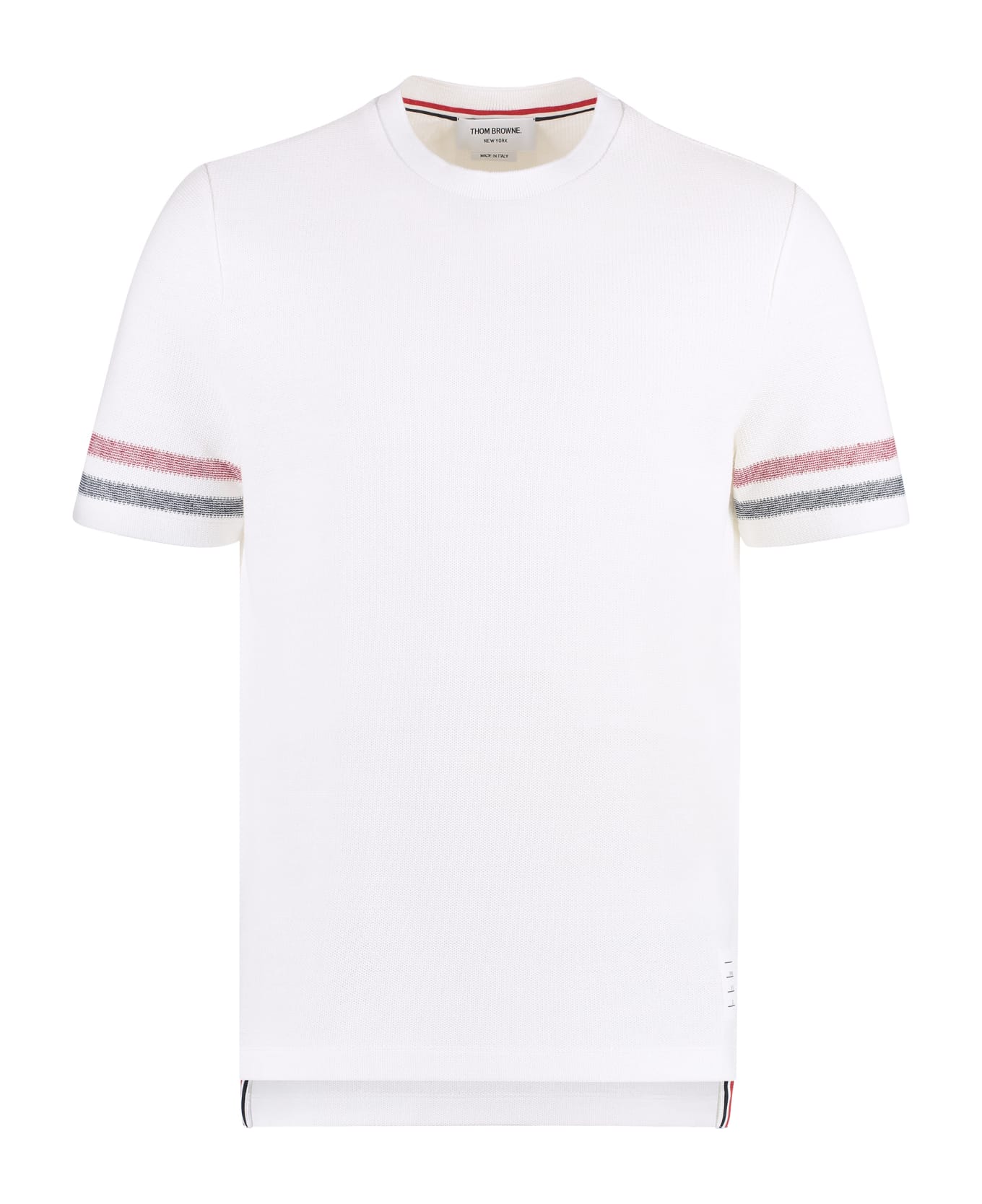 Thom Browne Cotton Knit T-shirt - White シャツ
