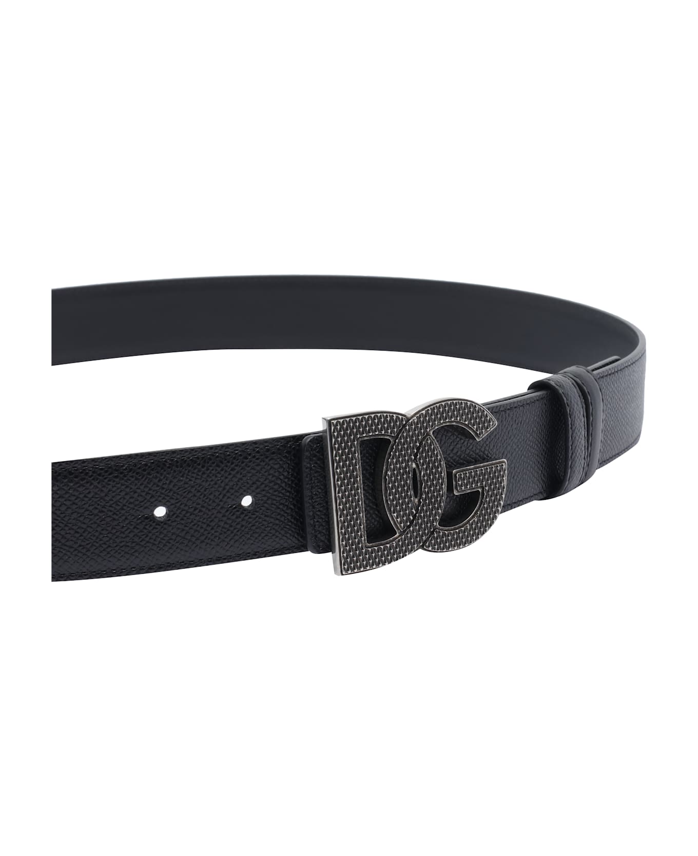 Dolce 
Gabbana Reversible Dg Logo Belt - Black