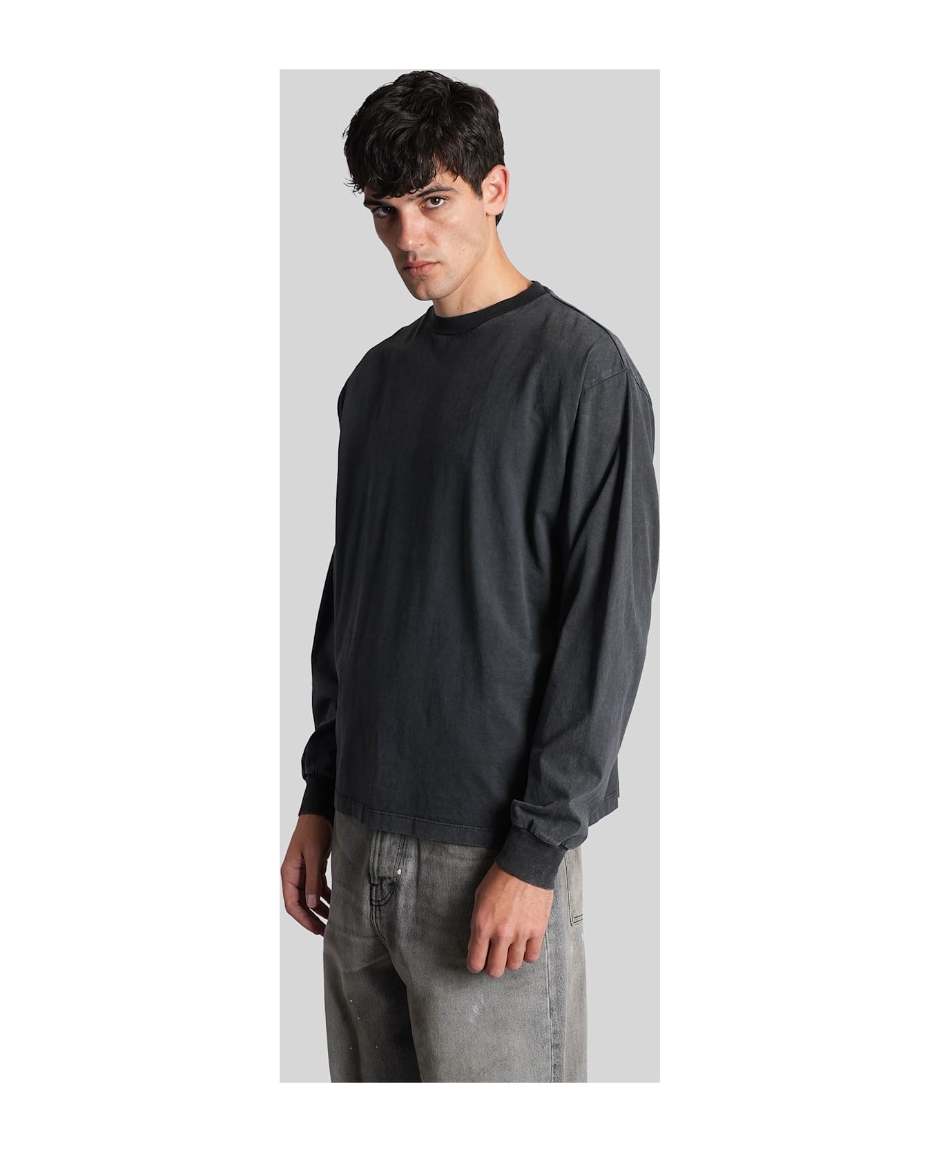 Haikure Kevin Sweatshirt In Grey Cotton - grey